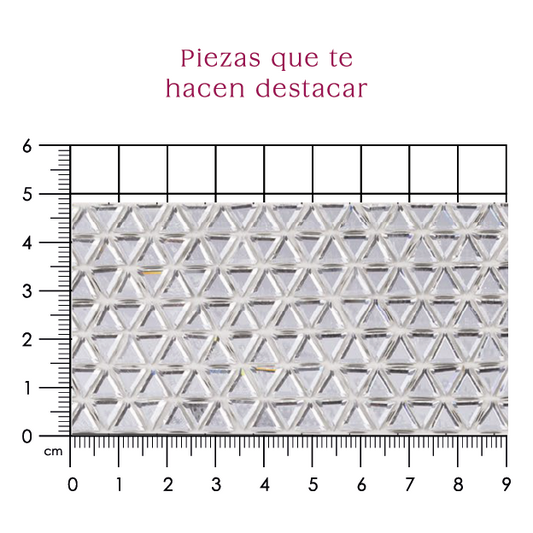 Hoja de cristal triangulo 6 mm cristal P337HC