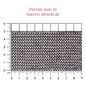 Malla cadena 3 mm negro+cristal (45x120) P344HC