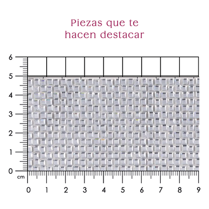 Hoja de cristal cuadrada 3x3 mm cristal P346HC