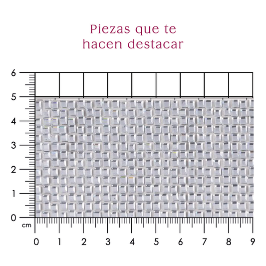 Hoja de cristal cuadrada 3x3 mm cristal P346HC