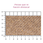Hoja de cristal cuadro 3x3 mm dorada P347HC