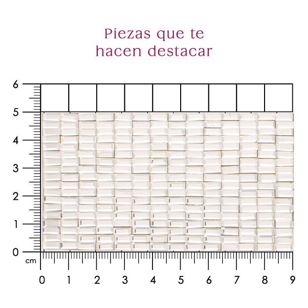 Hoja de cristal rectangulo 3x7 P34HC