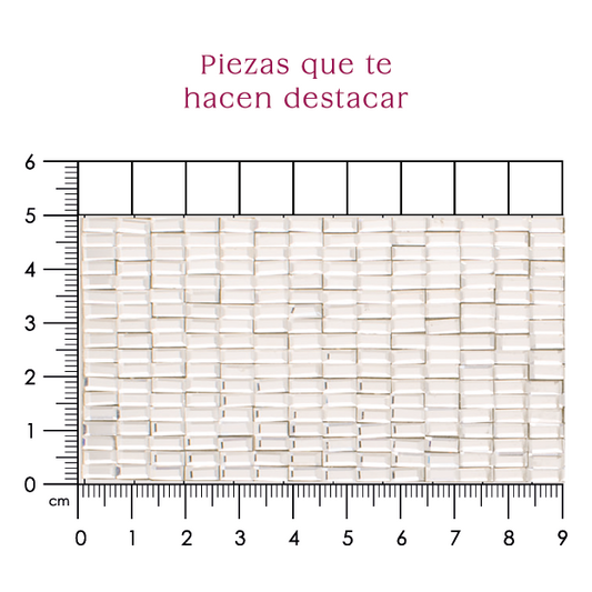 Hoja de cristal rectangulo 3x7 P34HC