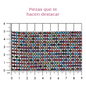 Malla cadena 3 mm negro+multicolor (45x120) P356HC