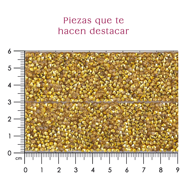 Hoja acrílico 30 mm dorado (24x40) P368HC