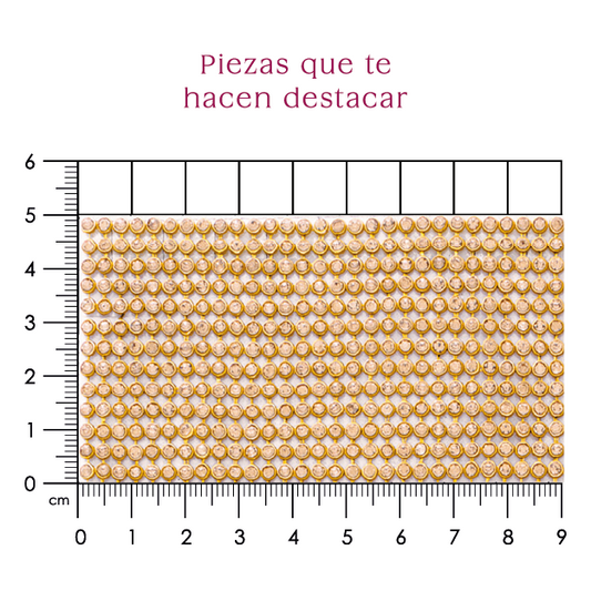 Malla papelillo 3mm Dorado c/Golden P37HC
