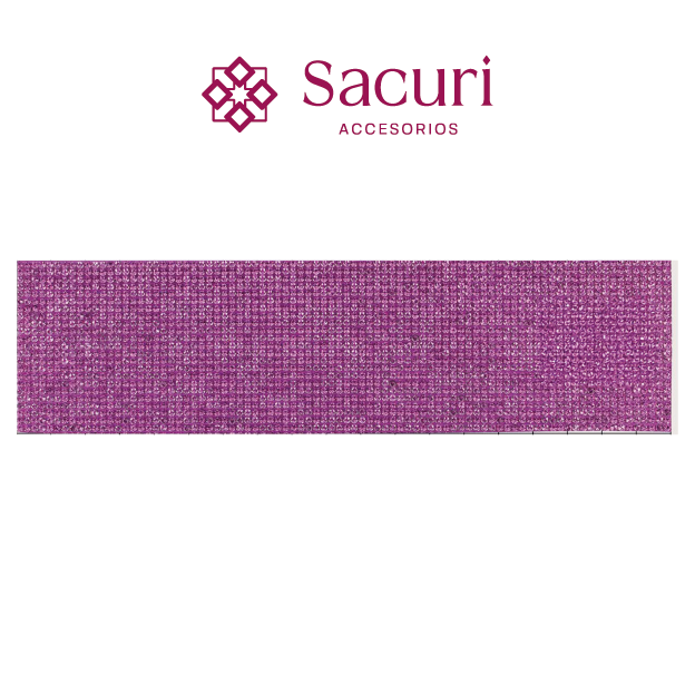 Hoja de cristal 2 mm fucsia (24x40) P384HC
