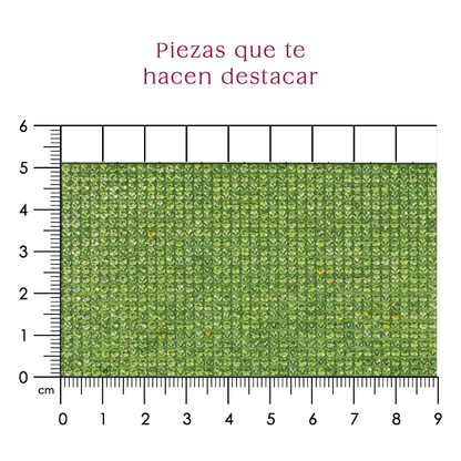 Hoja de cristal 2 mm verde (24x40) P388HC