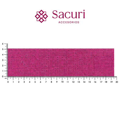 Lámina cristal ultra 4x4 mm fucsia. P425HC