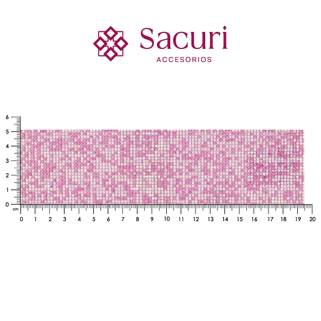 Hoja cristal 2mm rosa + AB (Mix) P438HC