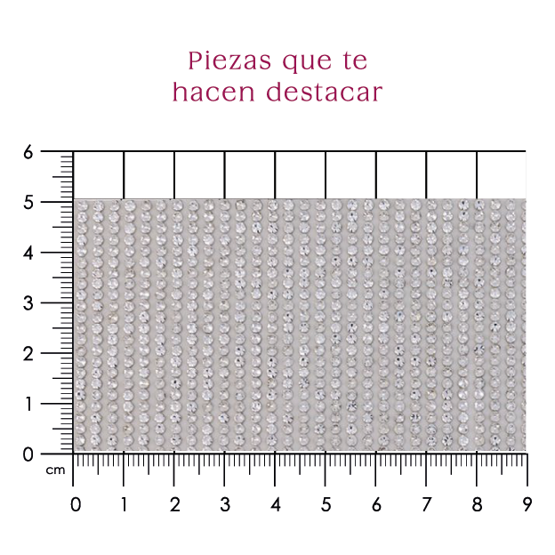 Hoja cristal 2mm plata (con separación). P440HC