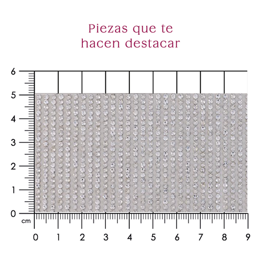 Hoja cristal 2mm plata (con separación). P440HC
