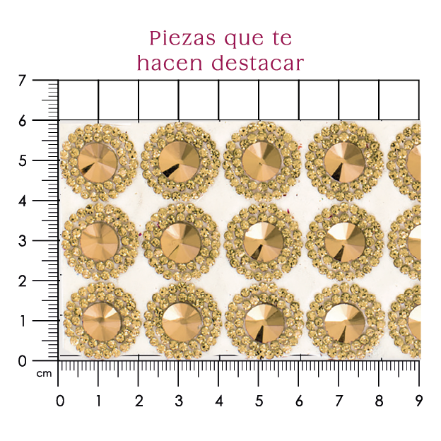 Suaje cristal redondo Golden 18mm P45HC