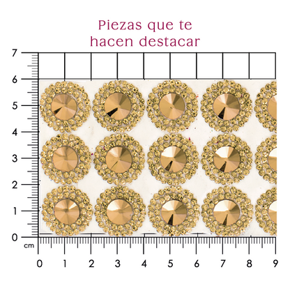 Suaje cristal redondo Golden 18mm P45HC