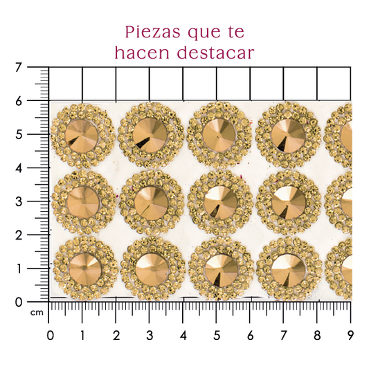 Suaje cristal redondo Golden 18mm P45HC