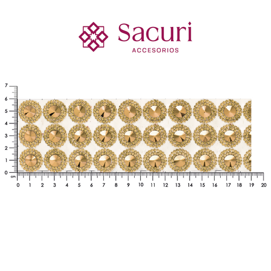 Suaje cristal redondo Golden 18mm P45HC