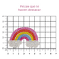 Parche arcoiris 6x4 cristal 2mm P474HC