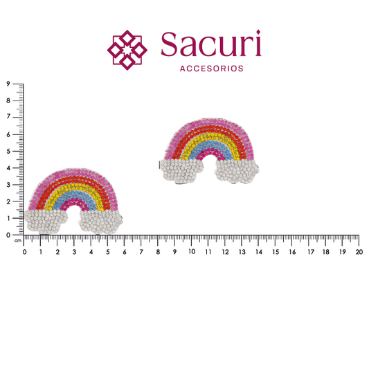 Parche arcoiris 6x4 cristal 2mm P474HC