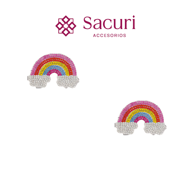 Parche arcoiris 6x4 cristal 2mm P474HC