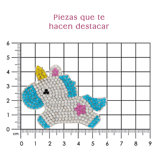 Parche unicornio 60x45 cristal 2mm P479HC
