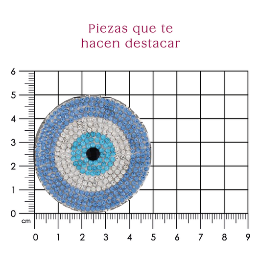 Parche ojo turco 50mm cristal 2mm P481HC