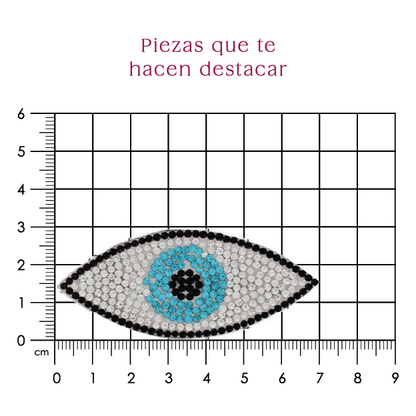 Parche ojo 70mm cristal 2mm P482HC