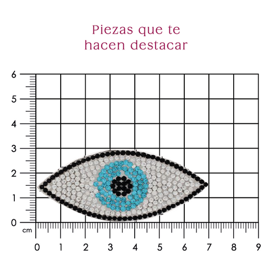 Parche ojo 70mm cristal 2mm P482HC