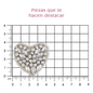 Parche corazón 45x40mm cristal varios P484HC