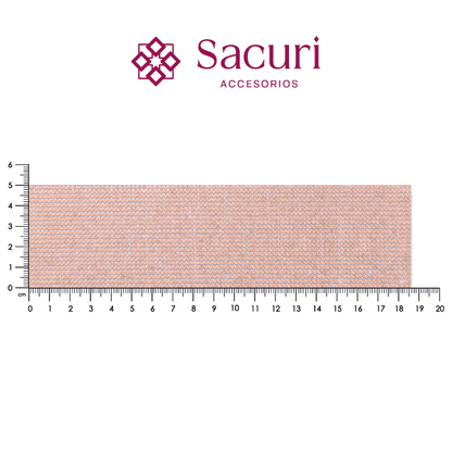 Lámina cristal 2mm 24x40 oro rosa (106*175) (P35HC) P493HC