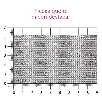 Lámina cristal 2mm 24x40 hematita (106*175) (P269HC) P498HC