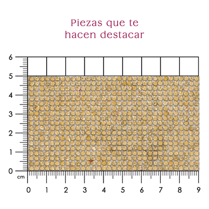 Hoja de cristal 2.2mm Golden (24X40cms) P63HC