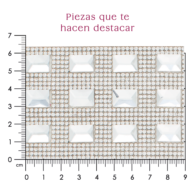 Hoja de cristal rectangulo 10x14 (24X40cms) P72HC