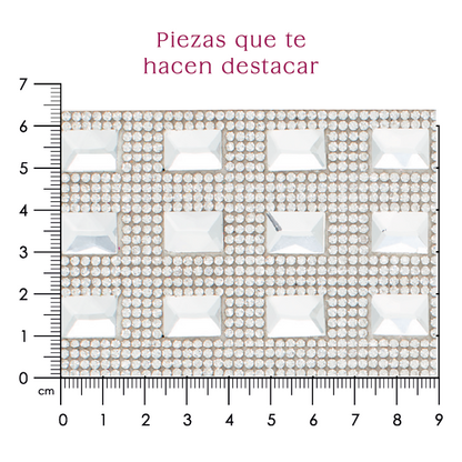 Hoja de cristal rectangulo 10x14 (24X40cms) P72HC