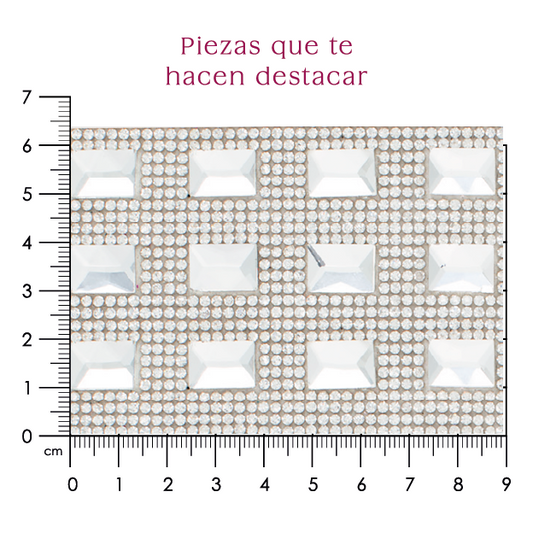 Hoja de cristal rectangulo 10x14 (24X40cms) P72HC