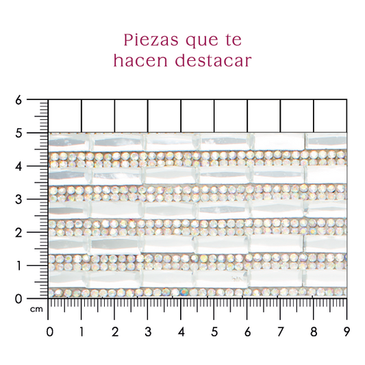 Hoja de cristal rectangulo 5x15 AB P80HC