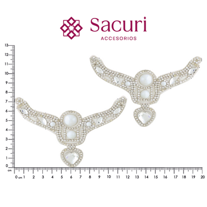 Suaje con ceramica Y 110x70 Cristal (Par) P86HC