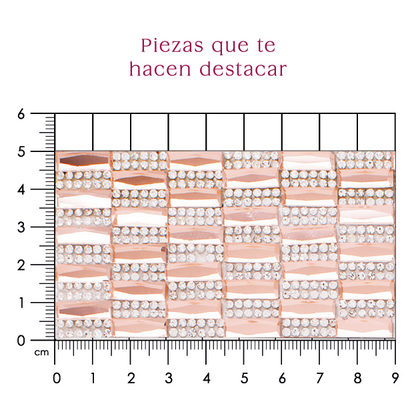Hoja de crital rectangulo 5x15 Arena  P93HC