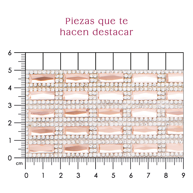 Hoja de crital rectangulo 5x15 Cristal  P95HC
