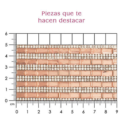 Hoja de crital rectangulo 5x10 Cristal  P97HC