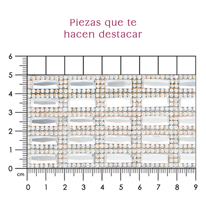 Hoja de cristal Rectangulo 5x15 P9HC